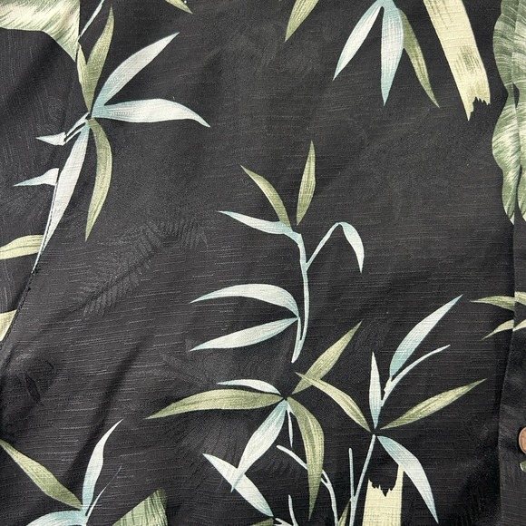 VTG Tommy Bahama Shirt Men's Sz M Hawaiian Silk Button Up Short Sleeve‎ Bamboo - Picture 4 of 9